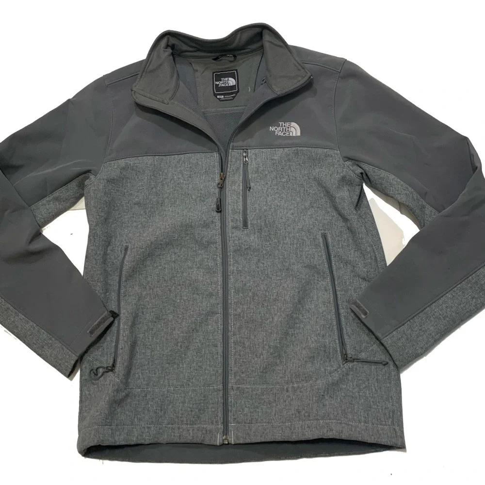 S / The North Face Men's soft shell Gray Jacket